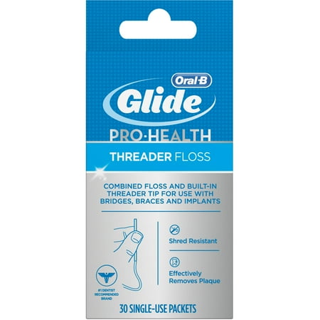 Oral-B Glide Pro-Health Threader Floss, 30 count