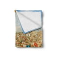 thumbnail image 2 of Travel Soft Flannel Fleece Blanket, Panorama of Havana City Vedado District in Cuba Old Colorful Houses Historic Place, Cozy Plush for Indoor and Outdoor Use, 50" x 70", Multicolor, by Ambesonne, 2 of 6