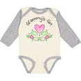thumbnail image 3 of Inktastic Grammy's Girl Heart Flowers Girls Long Sleeve Baby Bodysuit, 3 of 5
