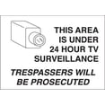 thumbnail image 1 of BRADY 122887 Security Sign, 7 x 10In, Black/White, 1 of 1