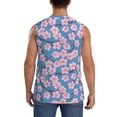 thumbnail image 4 of Goofa Orchids Flowers Printed Men's Sleeveless T-Shirt - Athletic Gym Workout Tank Top for Men - Moisture-Wicking, UPF 30+ Quick-Dry Muscle Tee-Medium, 4 of 8