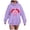 Purple, variant on Towmus Sweat Shirts for Womens Casual Love Heart Graphic Long Sleeve Loose Pullover Tops Drawstring Hoodies with Pocket