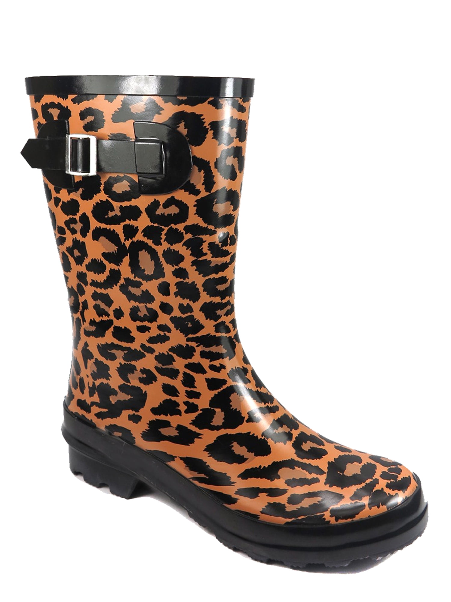 Time and Tru Women's Buckle Rain Boot - Walmart.com