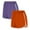 Purple4, variant on Lmnyox 2 Pack Athletic Shorts for Women Elastic Waist Short Pants Summer Stretchy Running Shorts with Pocket
