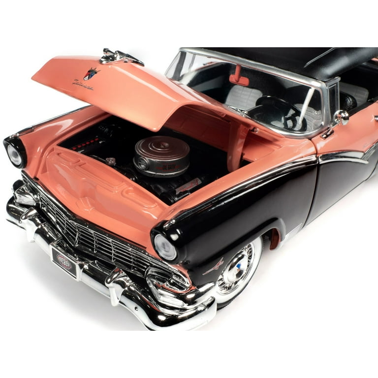 1956 Ford Fairlane Sunliner Convertible Soft Top Up Sunset Coral