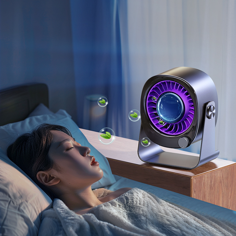 Quiet 360° Airflow Desk Fan - Electric Household Fan