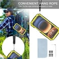 thumbnail image 5 of Case Compatibility with iPhone 16 Pro Max Case 6.9 '' 2024 Heavy Duty Protection Dustproof Rugged Military Grade Metal Built in Screen Protector Kickstand  Phone case (16Pro Max Yellow), 5 of 12