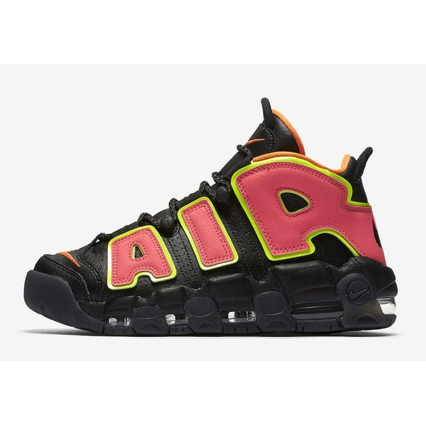 Nike Womens Nike Air More Uptempo Hot Punch Black Volt 002 Walmart Com Walmart Com