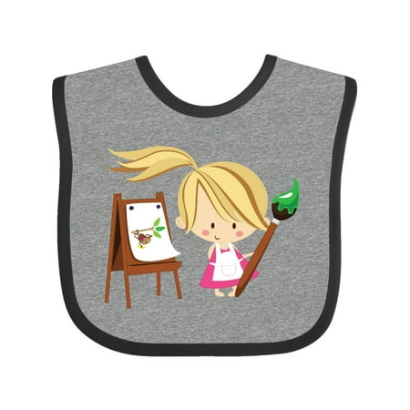 

Inktastic Artist Girl With Easel Gift Baby Girl Bib
