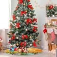 thumbnail image 4 of FMSHPON Easter Tree Skirt Colorful Eggs Bunny Xmas Christmas Tree Skirt Stand Mat for Holiday Party Decoration Indoor Outdoor 36 inches, 4 of 6