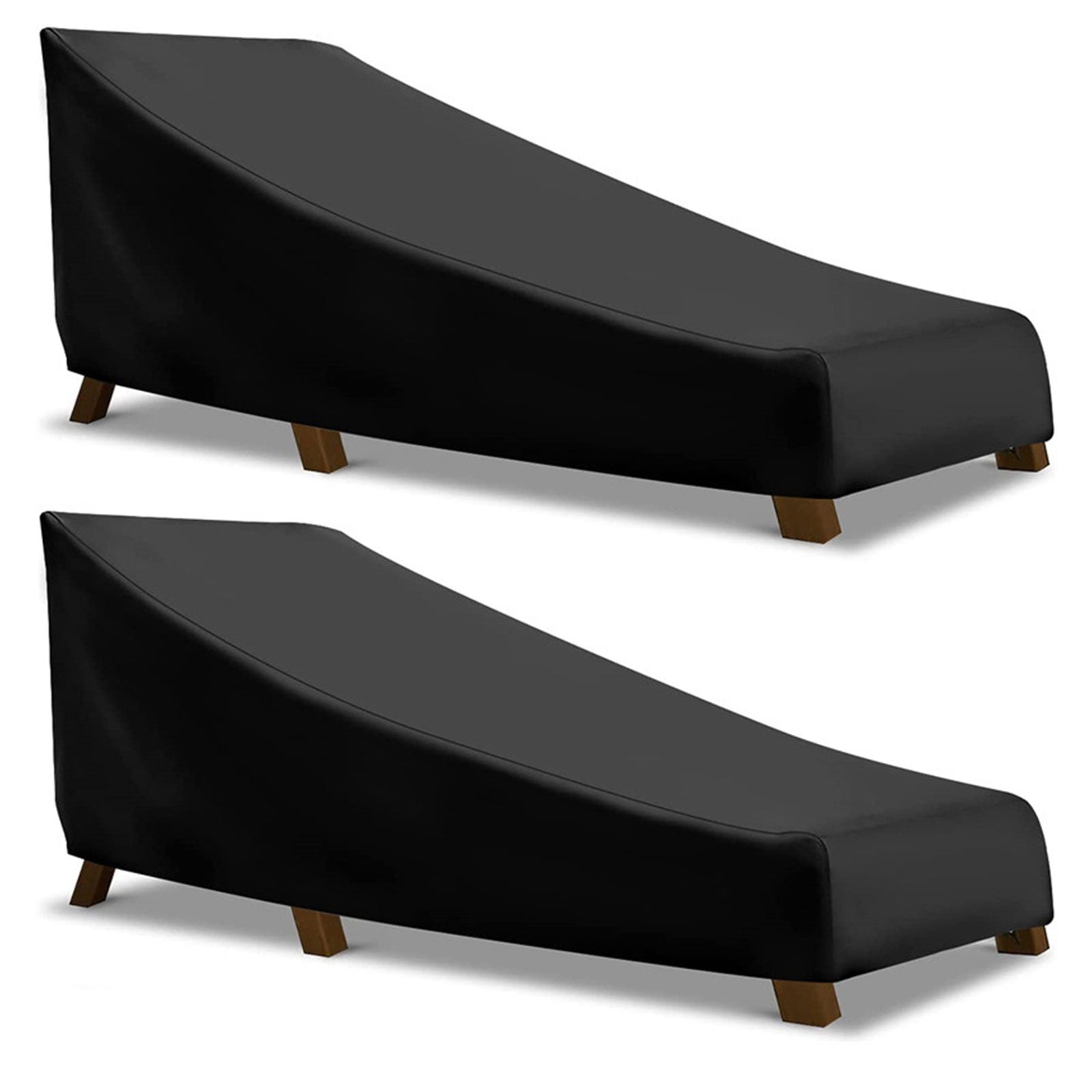 Outdoor Chaise Lounge Cover,Waterproof Patio Furniture Cover Dustproof UV Resistant Protective Cover For Garden Yard Balcony Recliner Chair Storage Cover Weather Resistant Furniture Cover