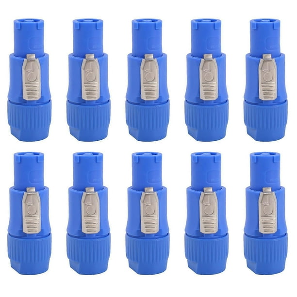 10Pcs/Lot Nac3Fca Speakon Plug 3 Pin Male Powercon Connector 20A 250V Ac Power Plug Connector