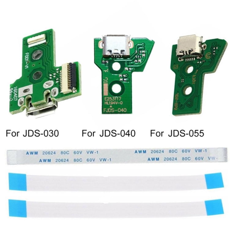NFHK DIY Type-C Female Socket Board - Replacement For Micro-USB On JDS-040/JDS-055 Controllers, Solder-On Upgrade