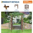 thumbnail image 5 of Home Wooden Arbor Trellis 85 in Wooden Garden Arbor,Solid Fir Wood Trellis for Plant Climbing,Wedding Ceremony Decoration Pergola for Garden Backyard,Lawn, 5 of 7