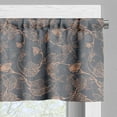 thumbnail image 3 of Ambesonne Vine Window Valance, Abstract Grapevine Leaves, 54" X 18", Peach Pale Grey and Grey, 3 of 5