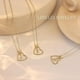 thumbnail image 3 of Collares con inicial de corazón CHAO de plata para mujer, 3 of 5