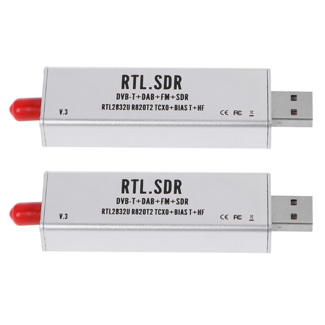 2X 0,1 Mhz 1.7 Ghz-Rtl-V3 Sdr Rtl2832U 1 Ppm Tcxo Hf Biast Sma Radio Definida Por Software