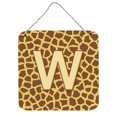 thumbnail image 1 of "Treasures Letter W Initial with Monogram-Jiraffe Aluminio Metal Wall o Door Hanging Prints, 6 x 6", Multicolor Caroline's Treasures CJ1025-WDS66, 1 of 1