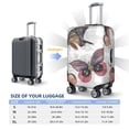 thumbnail image 6 of Disketp Vintage Butterflies Elastic Travel Luggage Cover Travel Suitcase Protective Cover For Trunk Case Apply To 18''-32'' Suitcase Cover (Luggage not included)-Small, 6 of 9