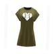 thumbnail image 2 of Vestido corto de verano para mujer, transpirable, hasta la , con cuello redondo, para playa S, 2 of 7