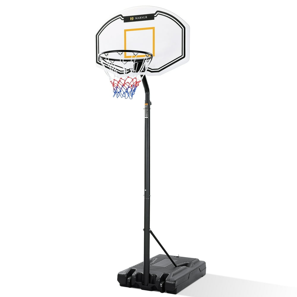 MARNUR Outdoor Basketball Hoop Portable Basketball Goal with 35"x23.6