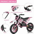 thumbnail image 6 of Seipouy 49cc Kids Dirt Bike, Dirt Bikes for Kids and Adluts, 2-Stroke Mini Bike for Children Pocket Motorbike with Front Rear Disc Brakes,Gas Power Off Road Trail Motorcycle, 6 of 10