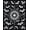 Black, Pattern 3, variant on ODIKA 4'x6' Machine Washable Non-Slip Area Rug, Striking Gothic Charm Theme High Traffic Rug, Black, 29668