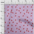 thumbnail image 1 of oneOone Organic Cotton Poplin Twill Fabric Raspberry Fruit Print Fabric BTY 42 Inch Wide, 1 of 4