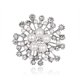 thumbnail image 1 of Ramillete de boda para mujer, broche de hoja de flor elegante con perlas de imitación de cristal transparente para mujer, novia, 1 of 3