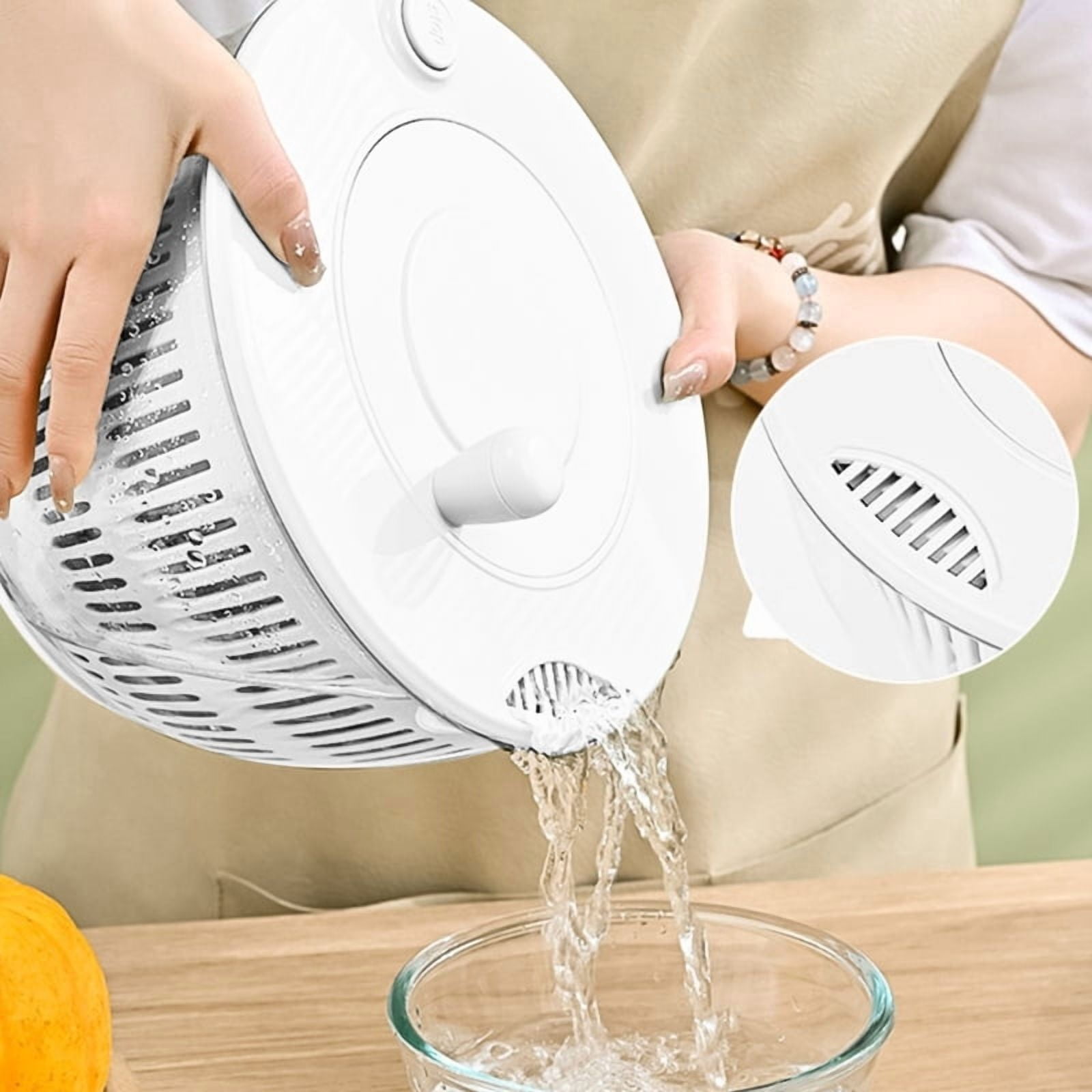 Large Capacity Food Processor for Slicing Vegetables and Drying Salad Home Kitchens Featurings Visual Designs