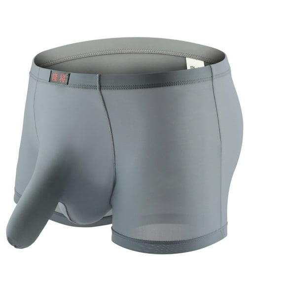 Mens Boxer Briefs Ultra Comfort Soft Underpants U Shaped Pouch Space Chamber Briefs Moisture Wicking Breathable Underpants Open Fly Tag Free Trunk Briefs