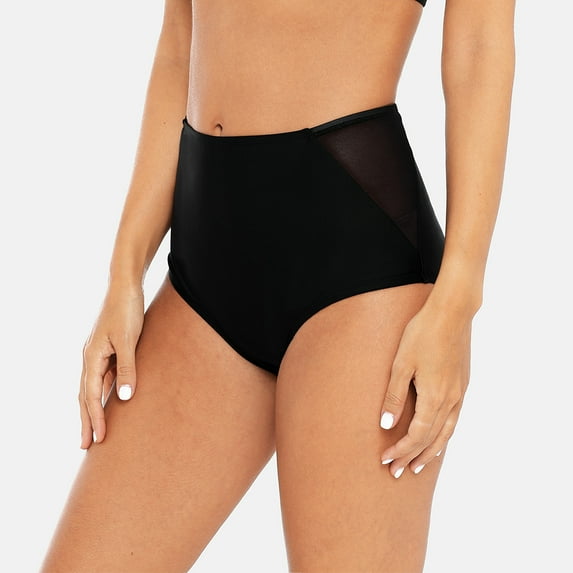 Alove Women's High Waist Tankini Bottom Swim Short Tummy Control Soild Bikini Swimsuit