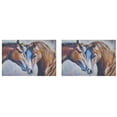 thumbnail image 3 of EREHome Ensemble de 2 Napperons Vintage Cheval Couple Assiette Protecteur 12x18 Pouces, 3 of 5