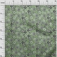 thumbnail image 3 of oneOone Cotton Flex Dusty Green Fabric Asian Block Floral Sewing Craft Projects Fabric Prints By Yard 40 Inch Wide, 3 of 4