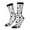 2 Black-1, variant on Black Footprints Print Adult Socks for Men & Women,Calf Socks, Ankle Socks,Boots Socks,Breathable Casual Sock,Unisex Crew Socks
