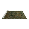thumbnail image 2 of Ahgly Company Machine Washable Indoor Round Persian Turquoise Blue Traditional Area Rugs, 7' Round, 2 of 4
