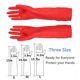 thumbnail image 4 of 3 piezas de guantes de limpieza de cocina de goma Afortunado Sencillez, 4 of 4