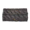 thumbnail image 1 of pitrice Serre-Tête d'Hiver pour Femmes, Accessoires de Moto pour Adolescentes, Fil Gris Foncé, 1 of 7