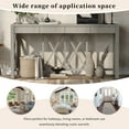 thumbnail image 6 of Euroco 60" Wood Console Table with 4 Drawers,Farmhouse Narrow Long Entryway Table Sofa Table with Open Bottom Storage for Living Room,Kitchen,Hallway,Grey, 6 of 8