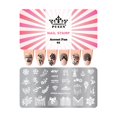 thumbnail image 1 of PUEEN Placa de estampado para decoración de uñas - Accent Fun 01-125x65 mm Único Nailart Estampado de esmalte Manicura Placas de imagen Accesorios Uñas DIY - BH000921, 1 of 5