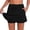 Black, variant on Women’s Athletic Skort, High Waist Activewear Skirt with Built-In Shorts, Light Pink/Light Blue/Black/Grey/White/Red/Khaki/Dark Green, S,M,L,XL,XXL,XXXL
