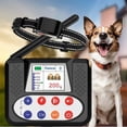 thumbnail image 1 of Valla inalámbrica para perros, sistema de valla eléctrica con gran pantalla LCD a color, valla inalámbrica portátil para mascotas con collar de entrenamiento remoto(para 1 perro)., 1 of 7