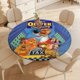 thumbnail image 4 of Oliver y su pandilla-theme Fitted Round Tablecloths Elastic Edged Table Covers Waterproof Table Cloth for Kitchen Holiday Party Tables Decor 150cm, 4 of 6