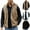 White, variant on Faux Fur Vest for Men Cowl Neck Waistcoat Winter Sleeveless Furry Coat Casual Jacket thermal Outerwear Fashion Brown 10(XL)