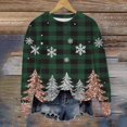 thumbnail image 7 of Purcolt Women's Christmas Sweatshirt Casual Crew Neck Loose Fit Long Sleeve Pullover Tops Ladies Fall Fashion Comfort Sweaters Outfits, 7 of 7