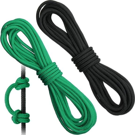 AME 2 Pieces Archery D Loop Rope 10 Feet Archery Bowstring Serving Thread D Loop Rope Release Material Nocking D Loop Rope String
