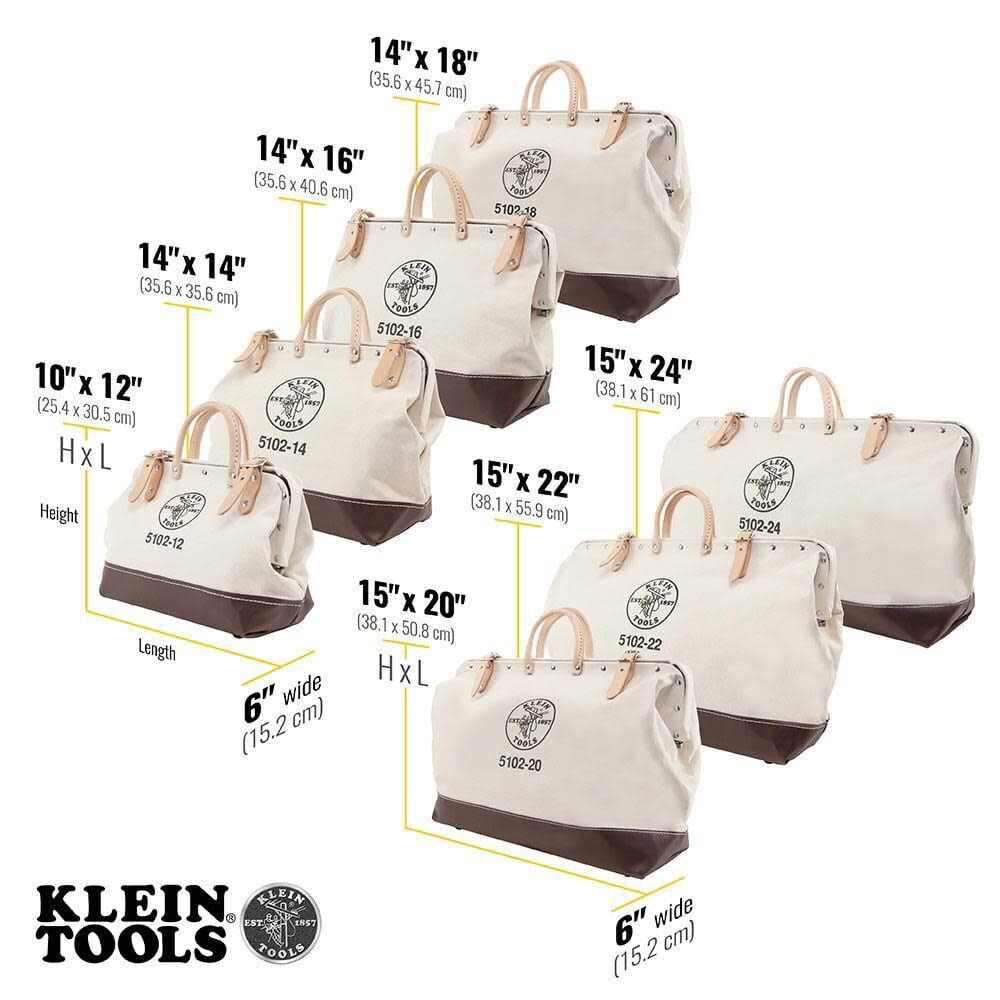 Klein Tools 18In (457 Mm) Canvas Tool Bag