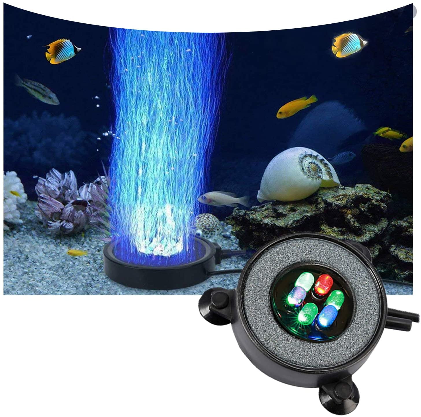 12V 18.9inch Waterproof Fish Tank Light with Timer Auto On and Off White and Blue LED Light Bar Strick for Fish Tank Number-one LED Aquarium Light Adjustable 3 Mode Lights 