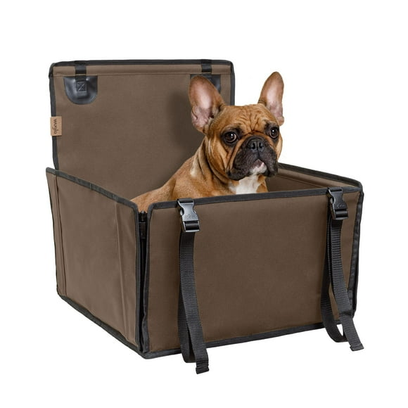 Siège Auto pour Chien Extra Stable - Siège Auto Renforcé pour Chiens de Taille Moyenne avec 4 Sangles de Fixation - Siège Auto pour Animaux Robuste et Imperméable pour le Siège Arrière de la Voiture