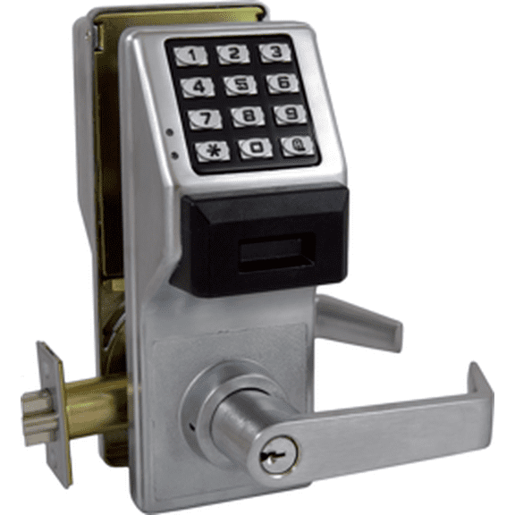 Alarm Lock PDL3000 US26D PDL3000 Series Trilogy T3 Proximity Cylindrical Audit Trail Digital Lock, Satin Chrome